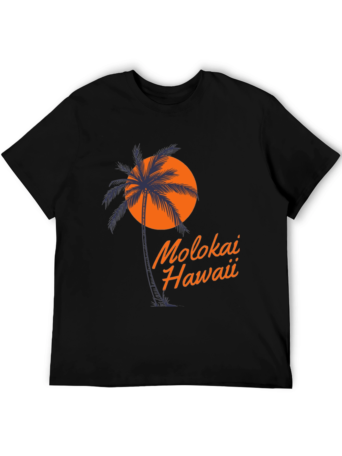 Molokai Hawaii Palm Tree T-Shirt - Island Vibes