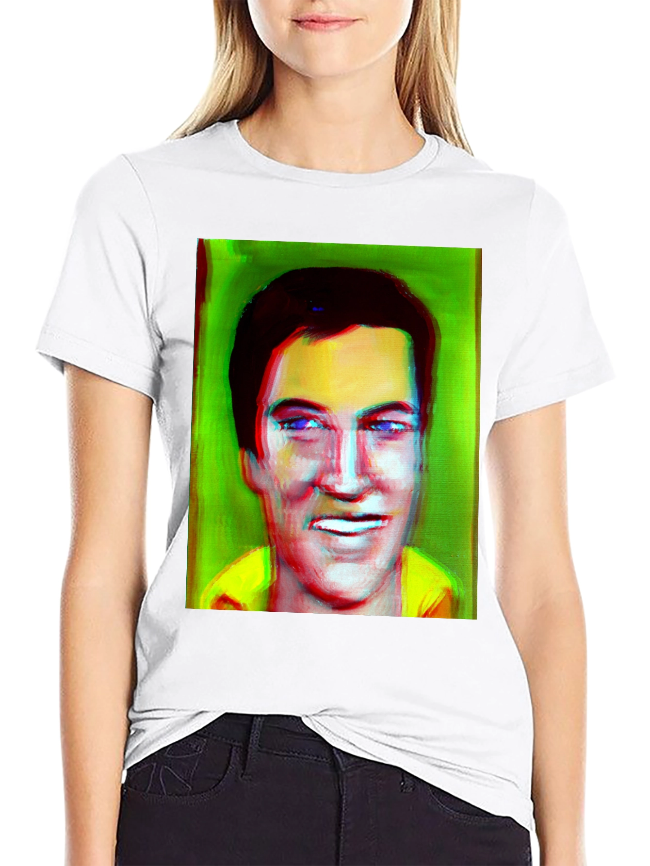 Elvis Inspired T-Shirt - Unique Portrait Design