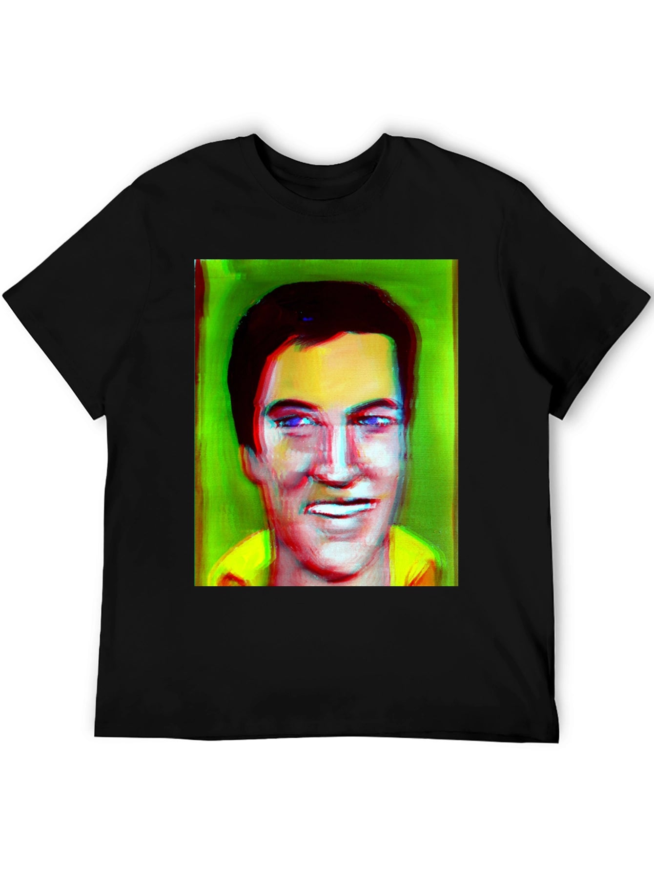 Elvis Inspired T-Shirt - Unique Portrait Design