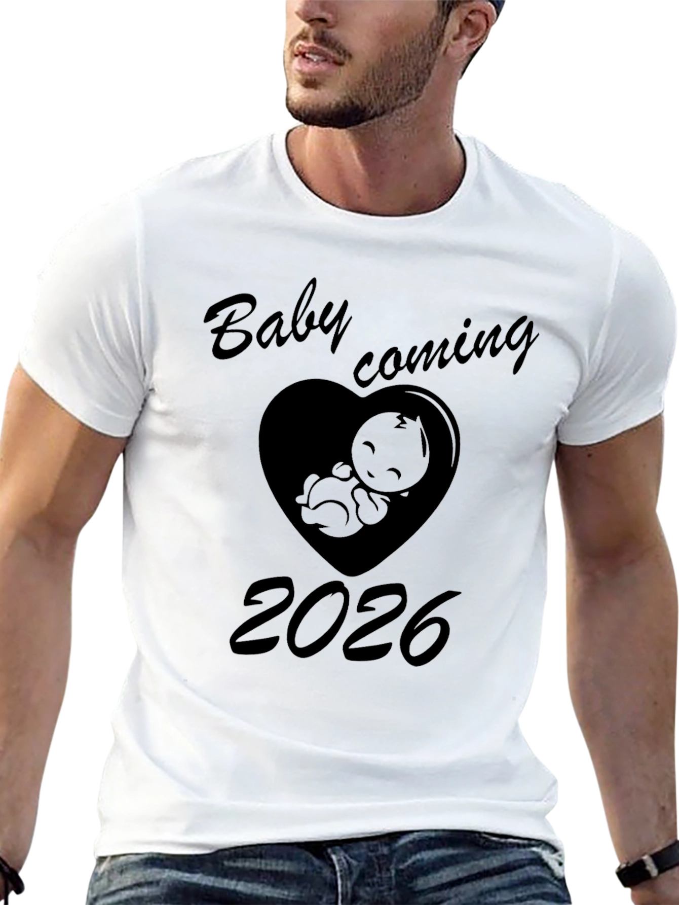 Baby Coming 2026 T-Shirt - New Parent Announcement Tee