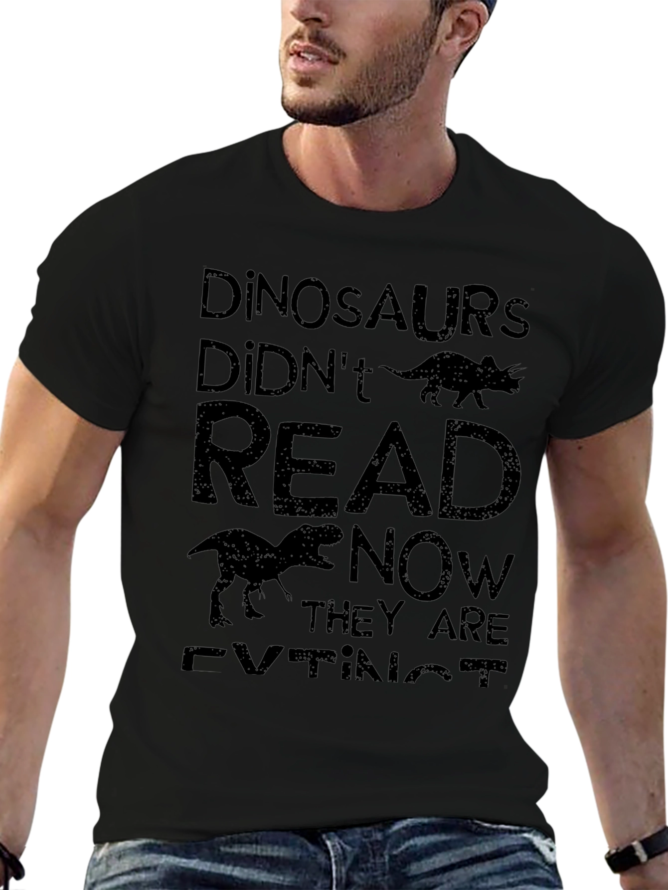 Dinosaurs Didnt Read Funny T-Shirt