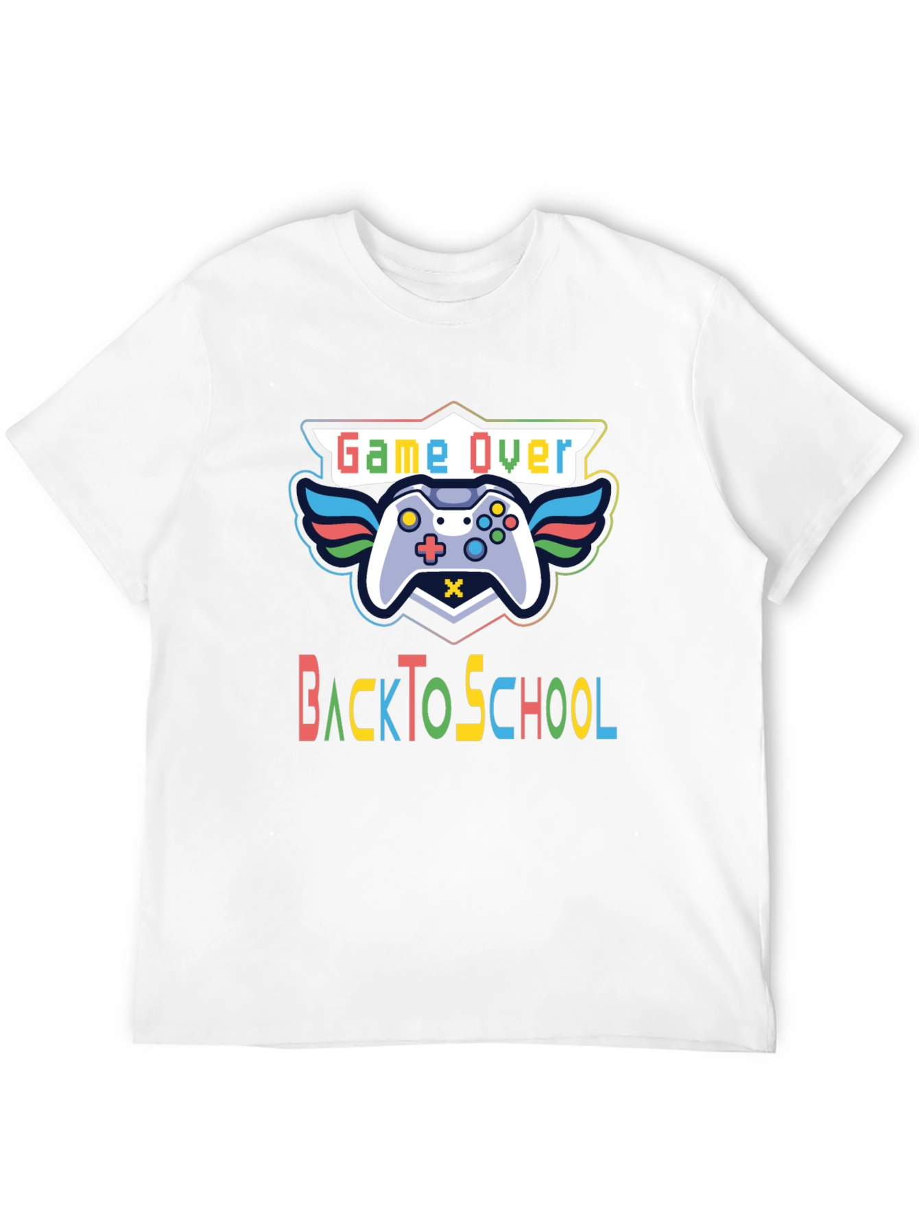 Game Over Back To School Black T-Shirt