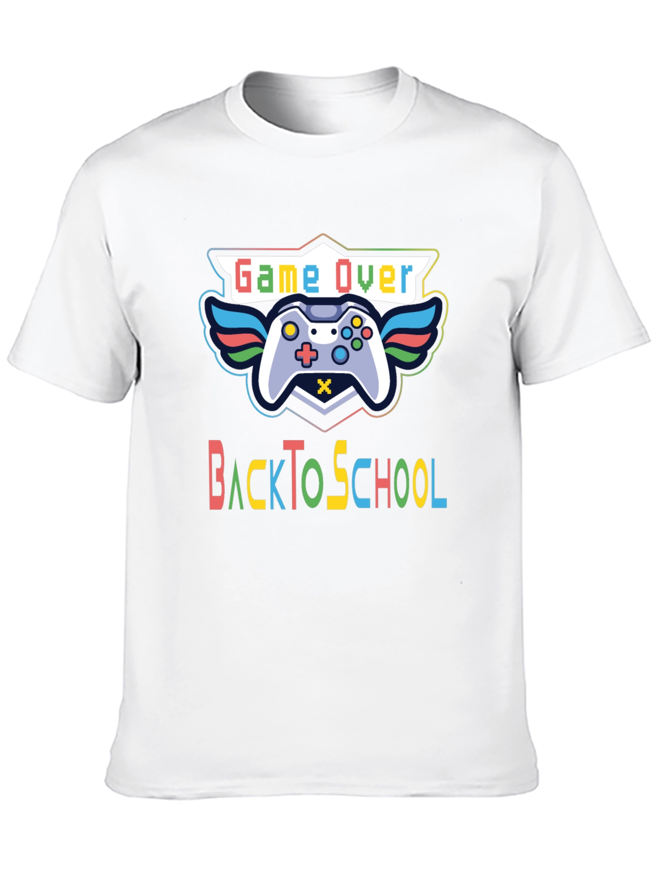 Game Over Back To School Black T-Shirt