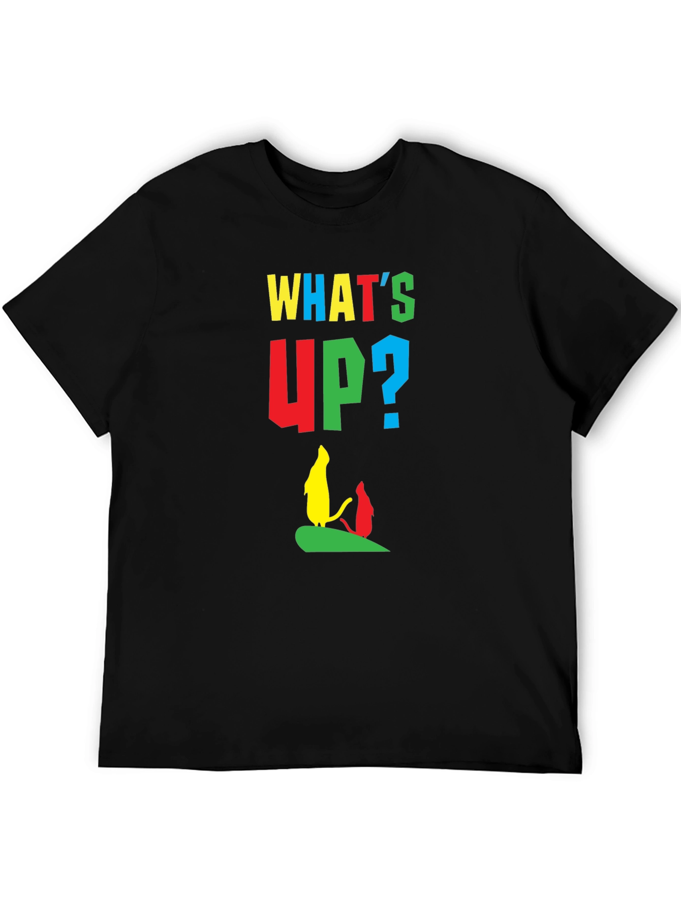 Whimsical Cartoon Graphic Tee - Whats Up?