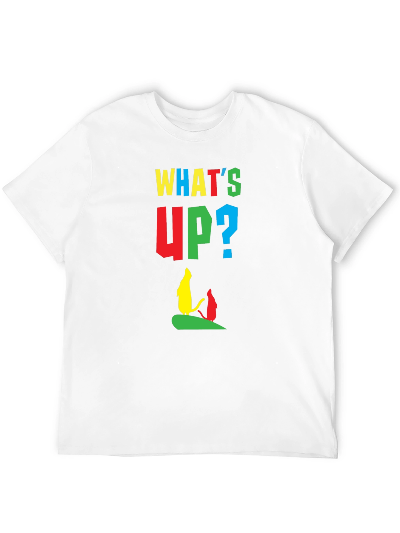 Whimsical Cartoon Graphic Tee - Whats Up?