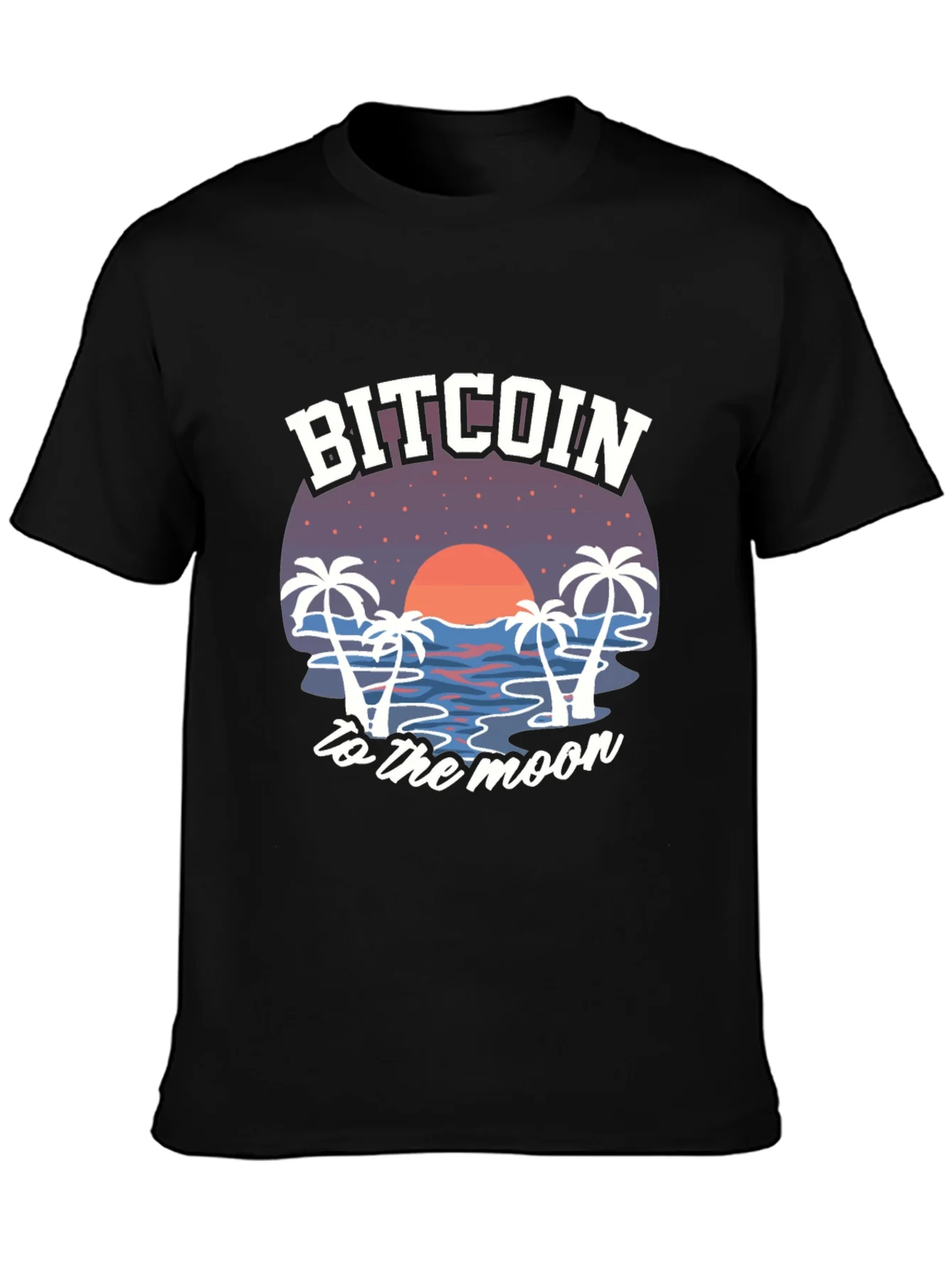 Bitcoin to the Moon Graphic Tee