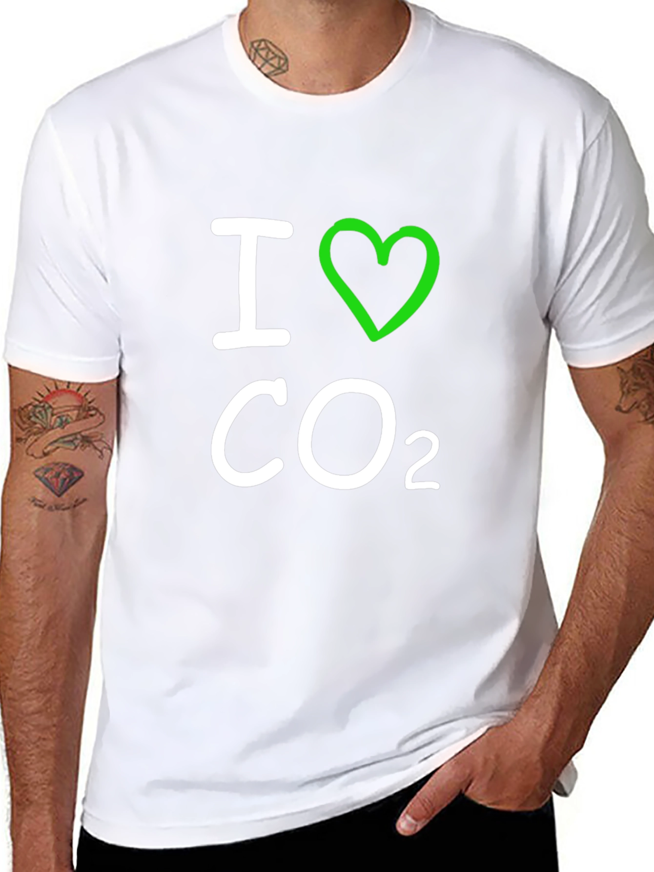 I Heart CO2 T-Shirt - Science Humor Tee