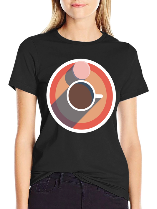 Coffee & Donut Graphic Tee - Cool Casual Style