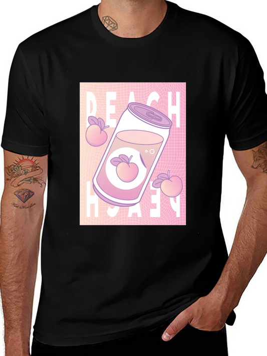 Peach Drink Aesthetic Graphic T-Shirt