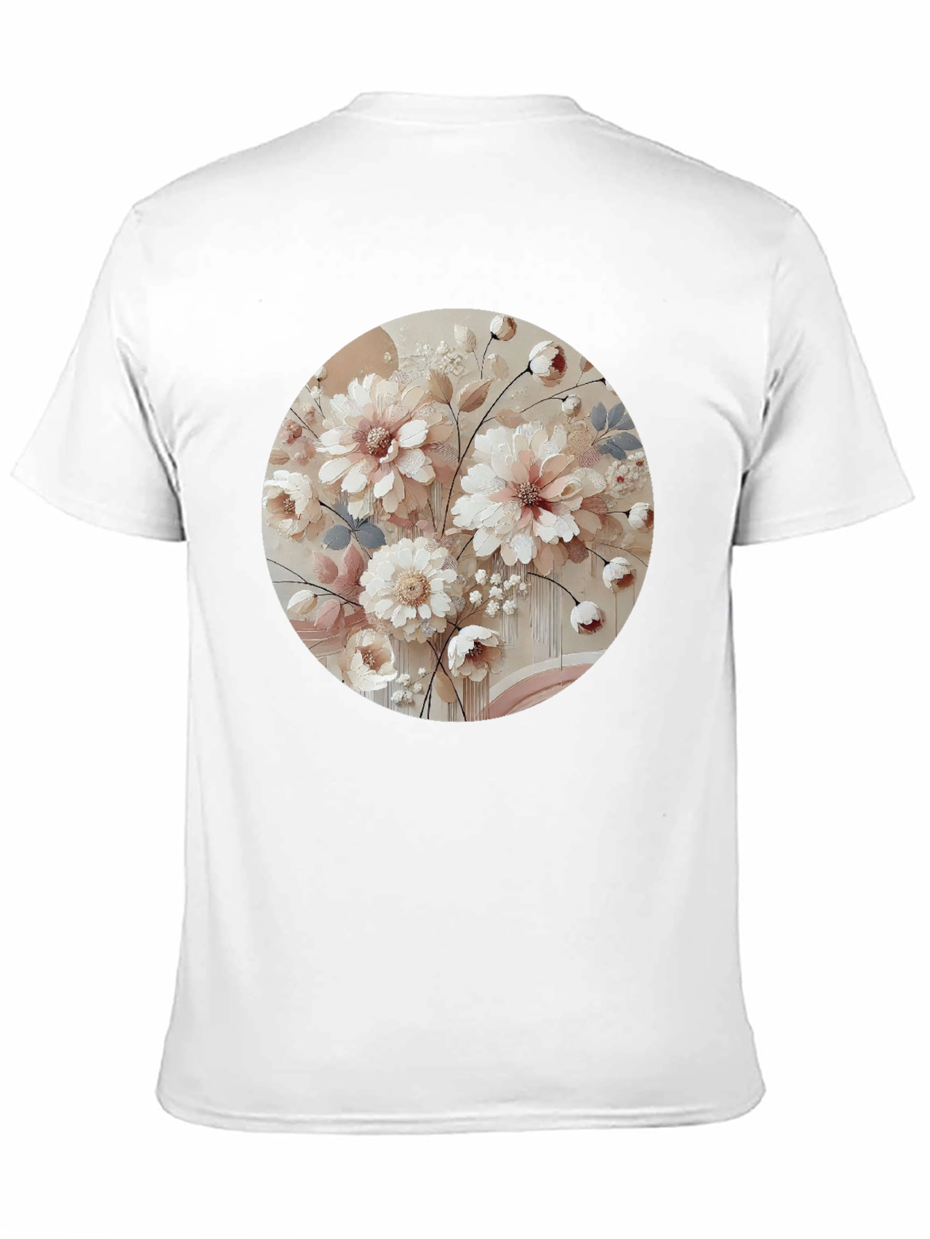Floral Print Crew Neck T-Shirt