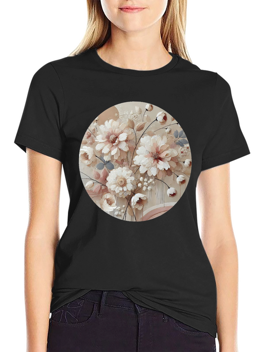 Floral Print Crew Neck T-Shirt