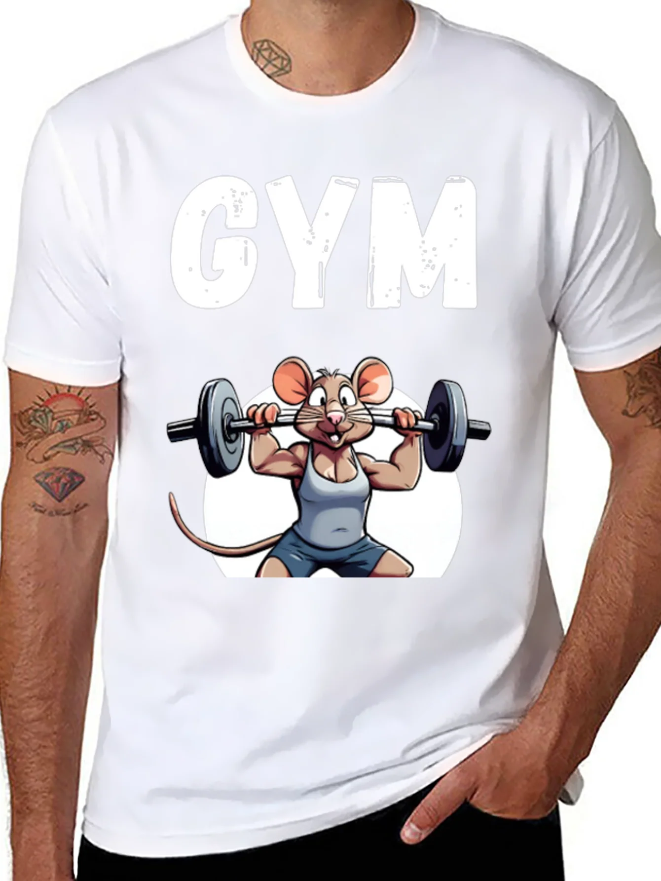 Funny Mouse Gym T-Shirt
