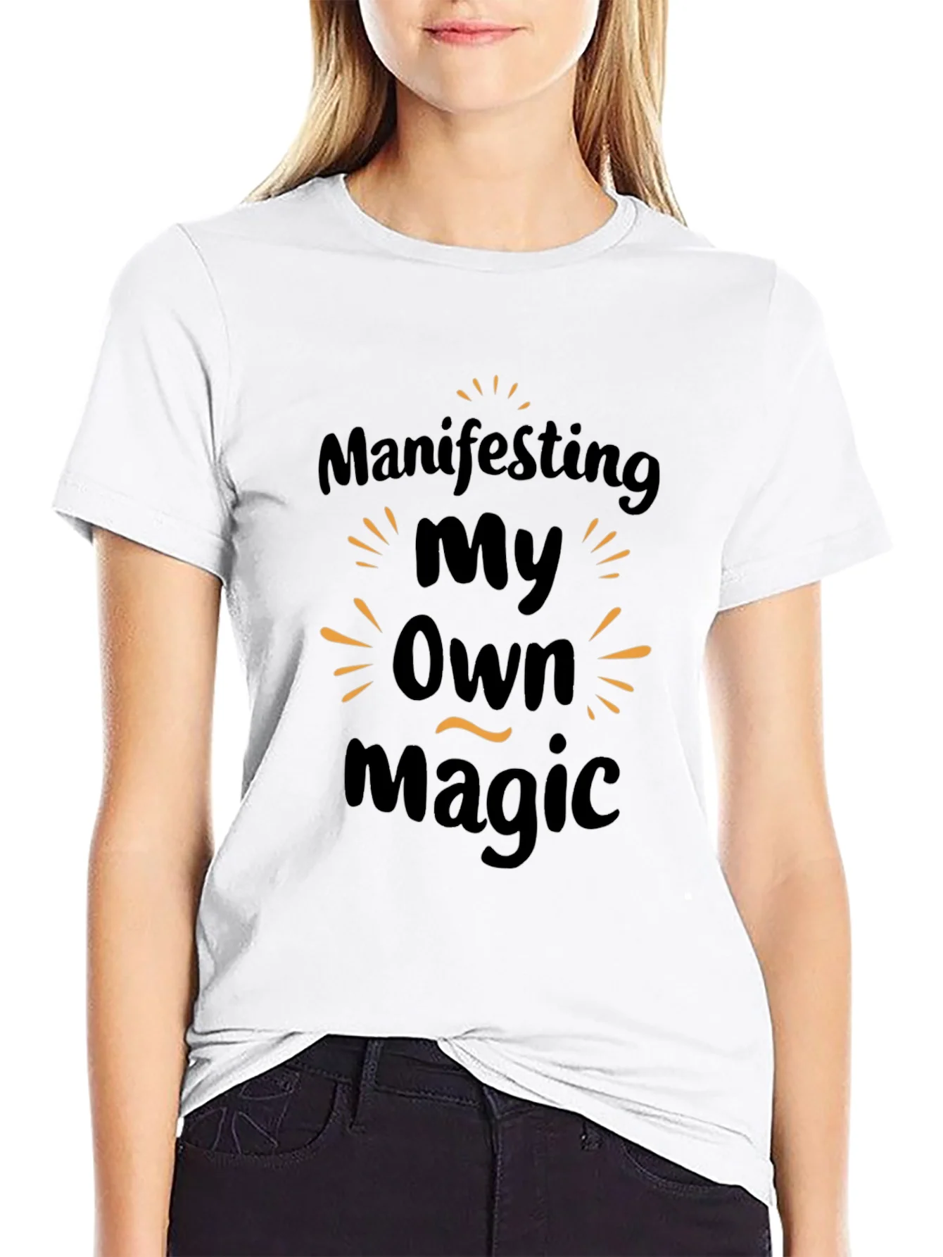 Manifesting My Own Magic Graphic Tee - Black