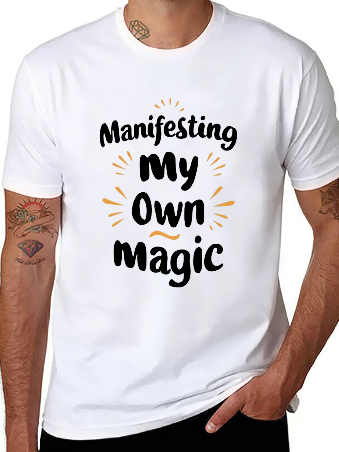 Manifesting My Own Magic Graphic Tee - Black