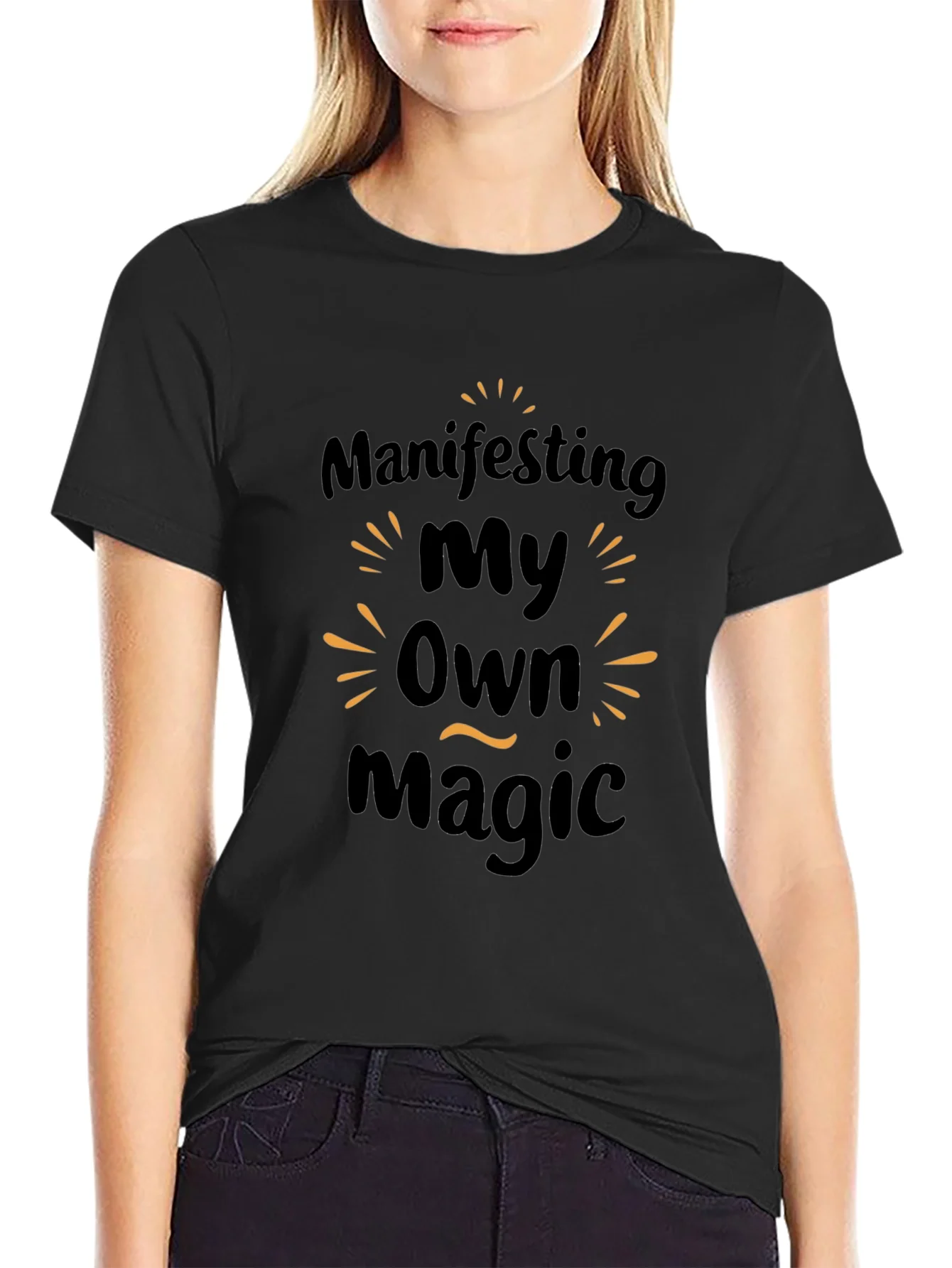 Manifesting My Own Magic Graphic Tee - Black
