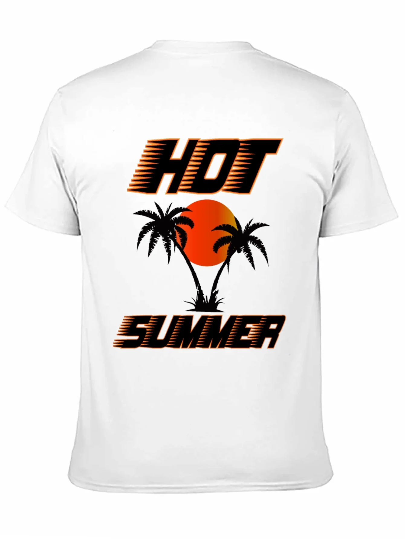 Hot Summer Graphic T-Shirt Black