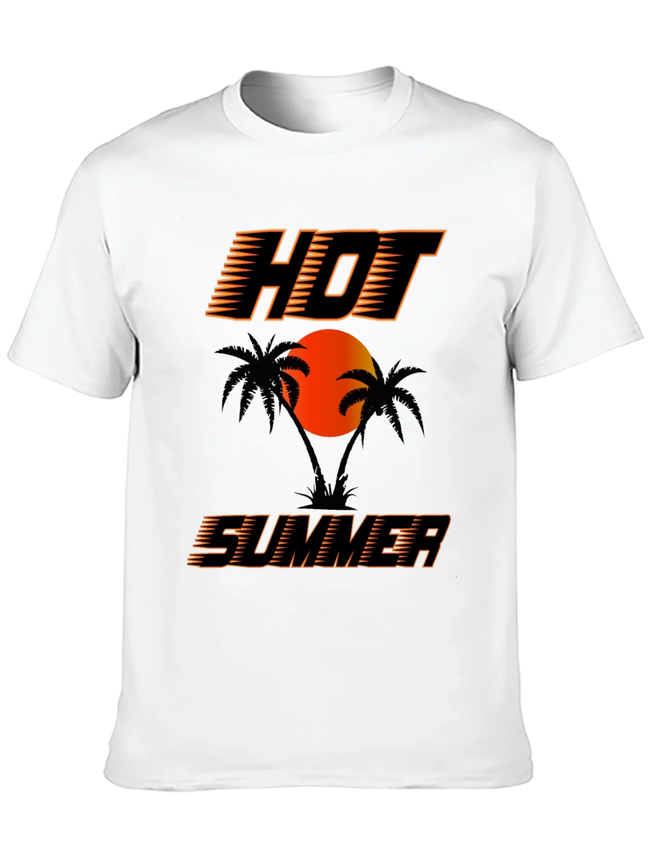 Hot Summer Graphic T-Shirt Black