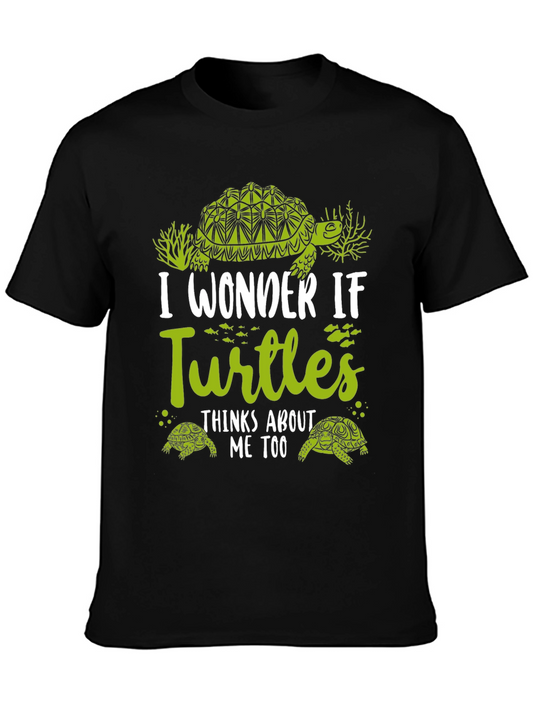 Turtle Graphic Tee - I Wonder If Turtles Think of Me