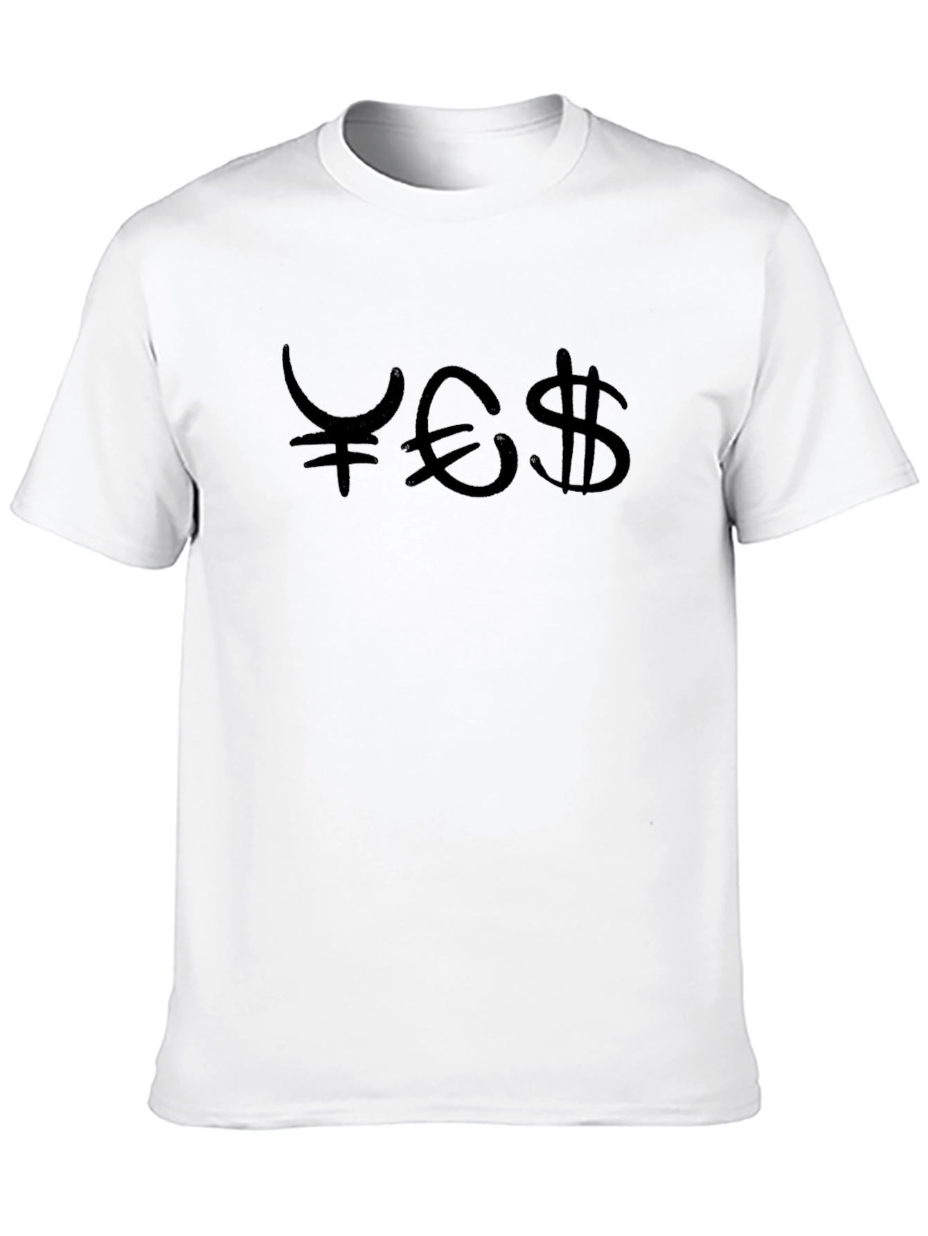 Currency Symbol Graphic Tee - Black
