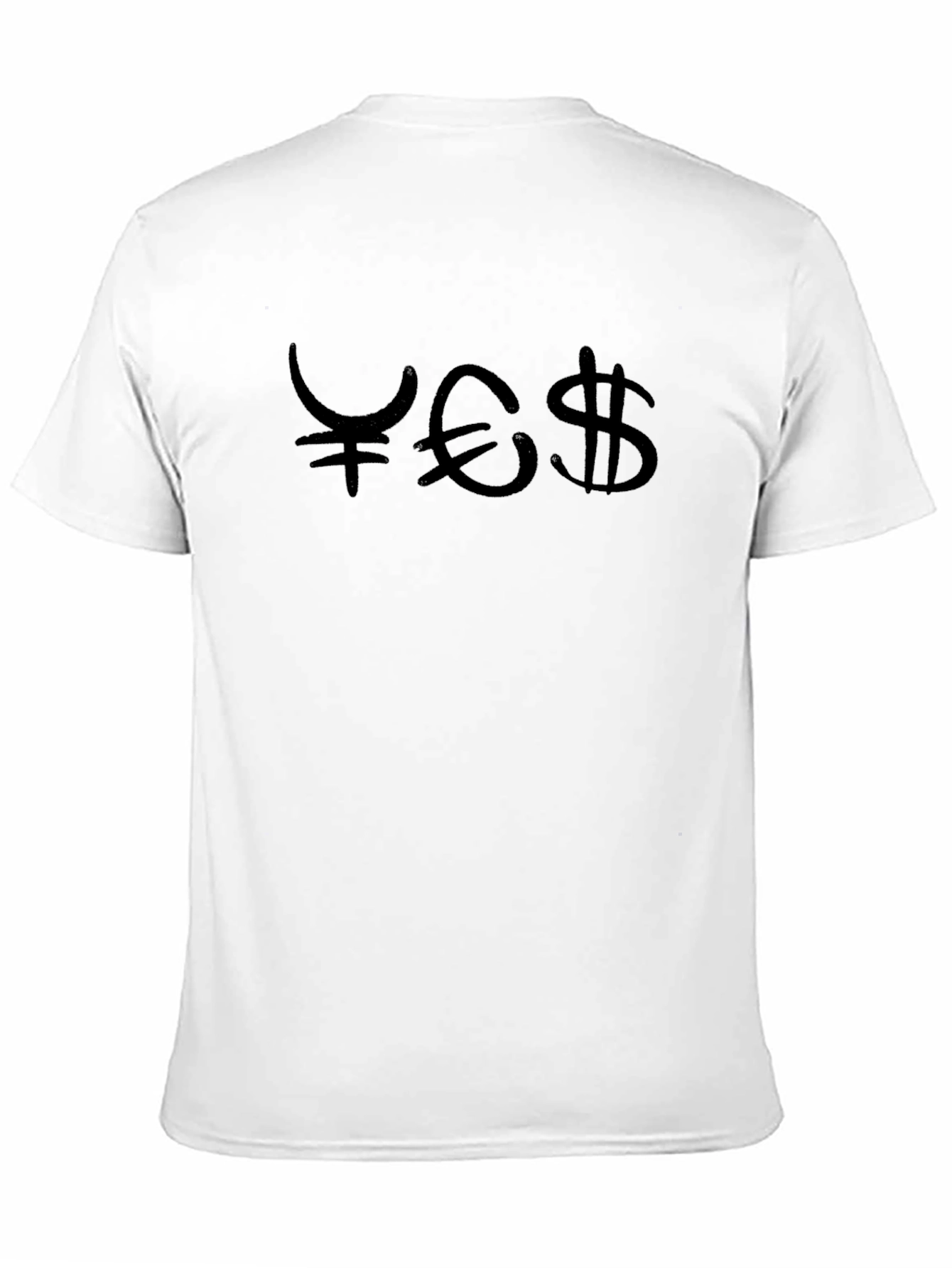 Currency Symbol Graphic Tee - Black