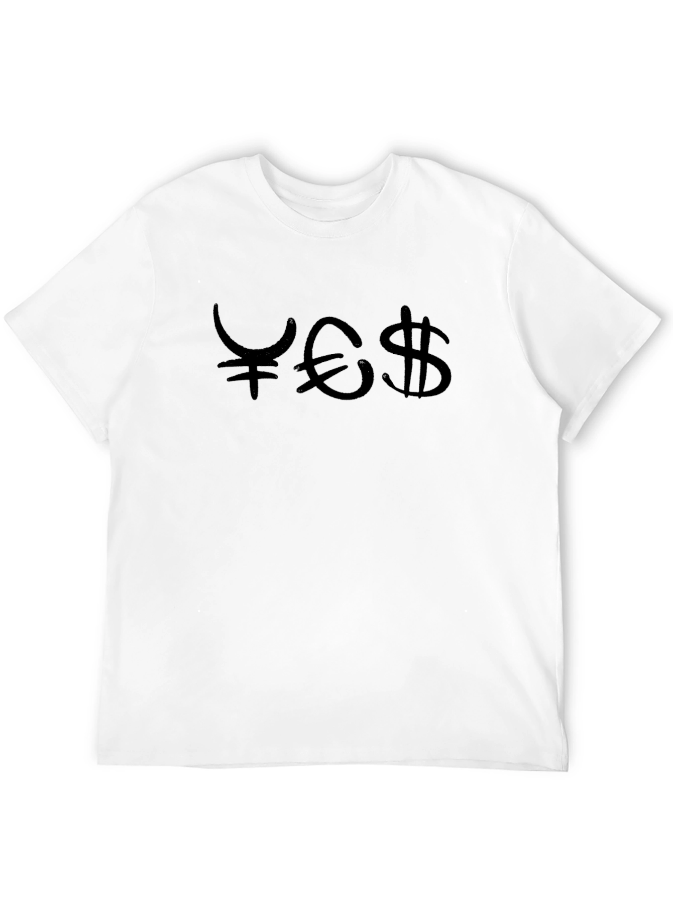 Currency Symbol Graphic Tee - Black