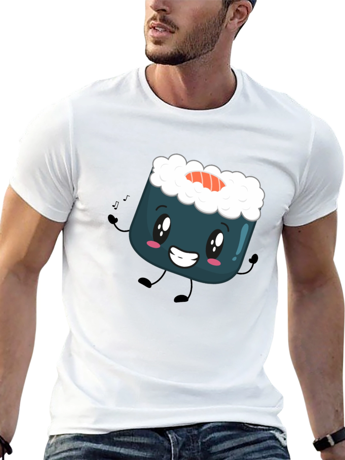 Sushi Cartoon Graphic Tee