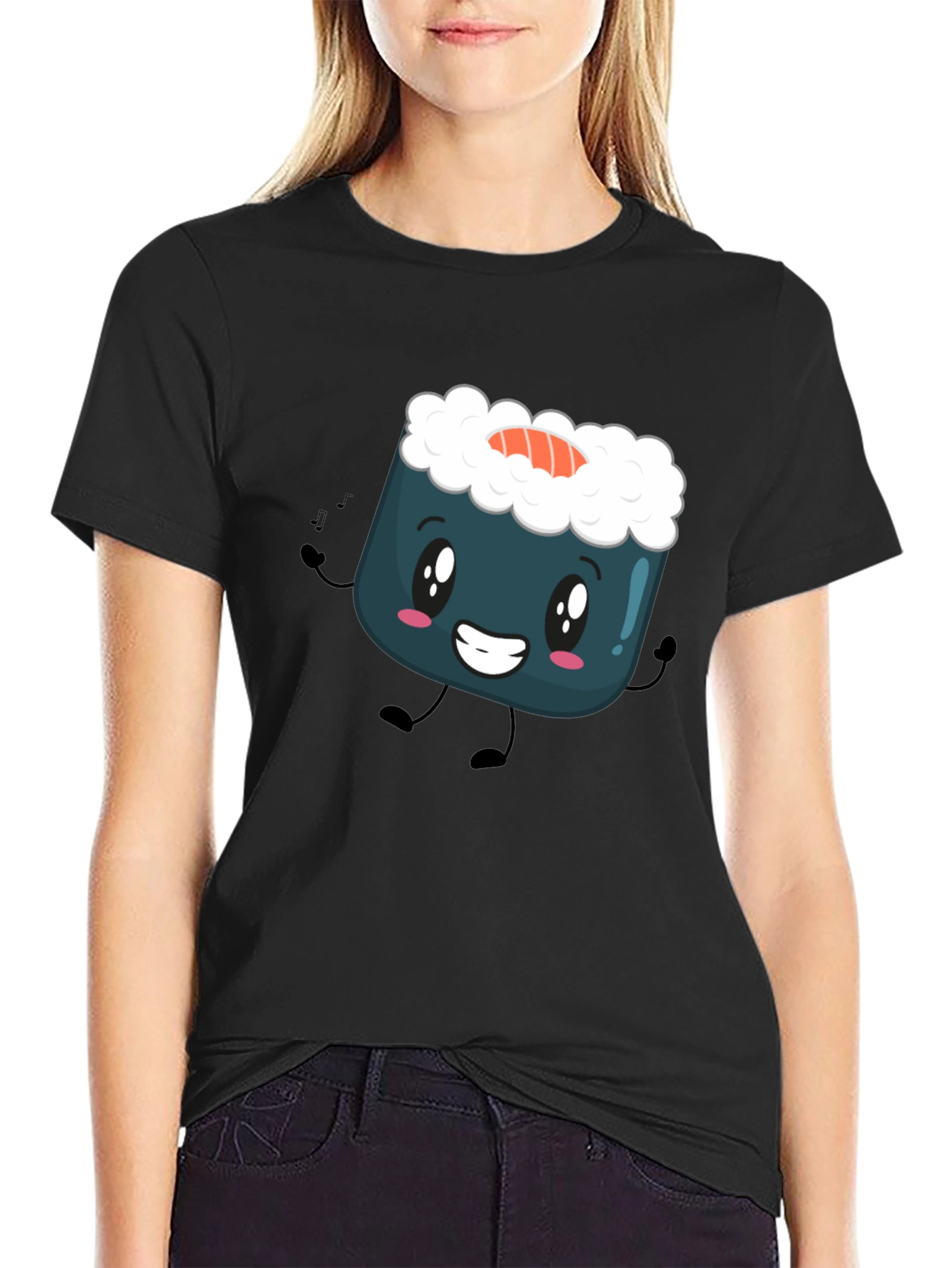 Sushi Cartoon Graphic Tee