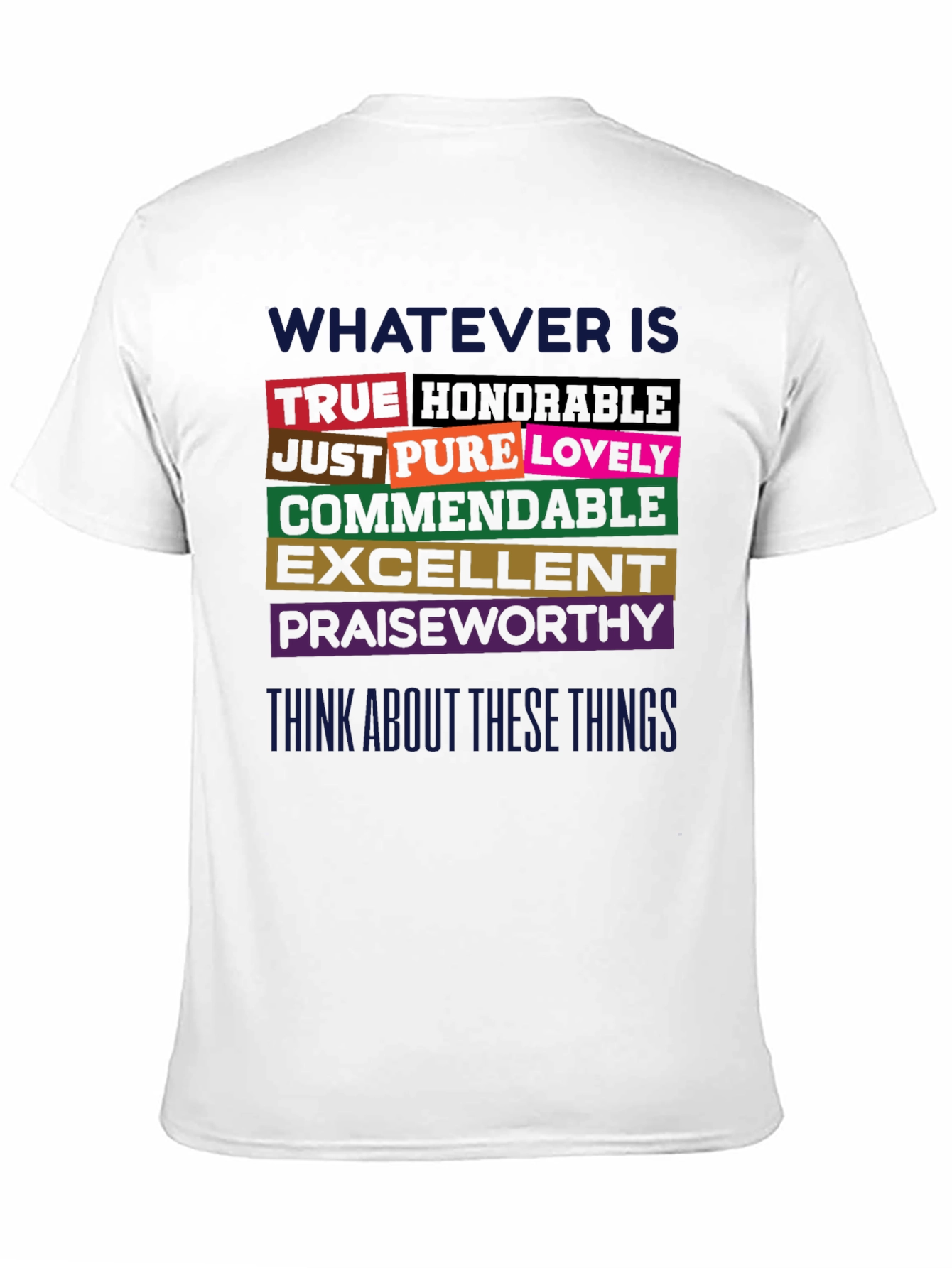 Inspirational Words Graphic Print T-Shirt