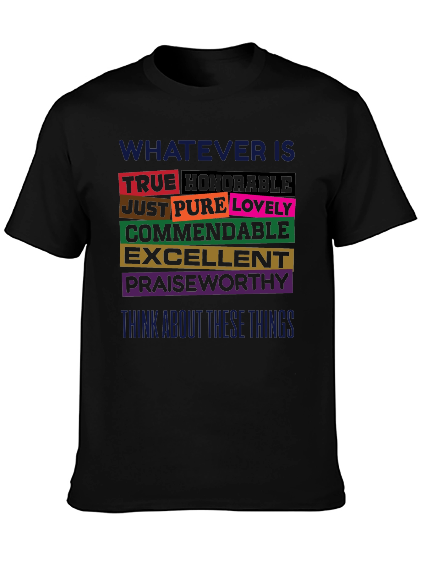 Inspirational Words Graphic Print T-Shirt
