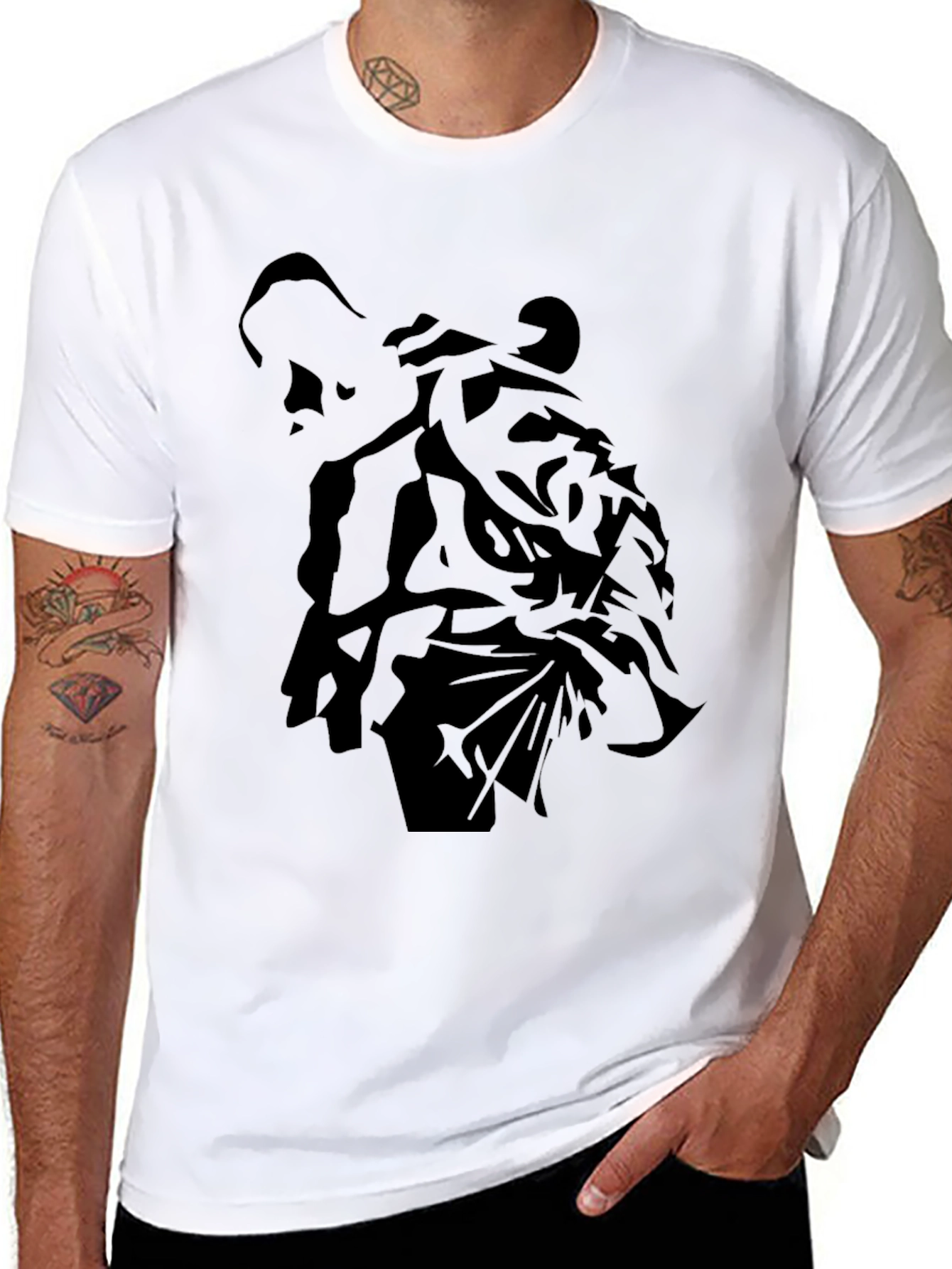 Graphic Print Black T-Shirt - Stylish Casual Wear