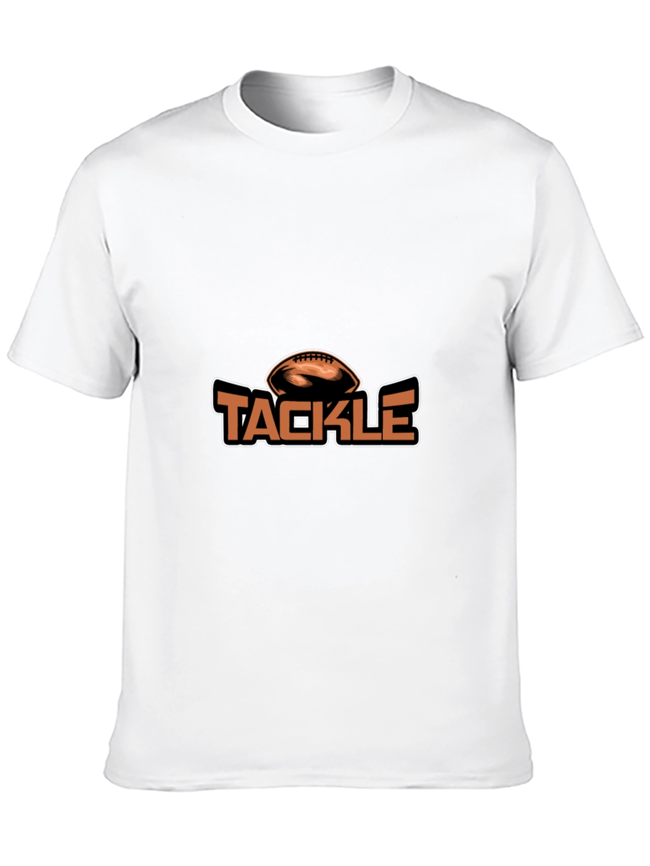 Tackle Football Graphic Tee - Black Cotton Blend