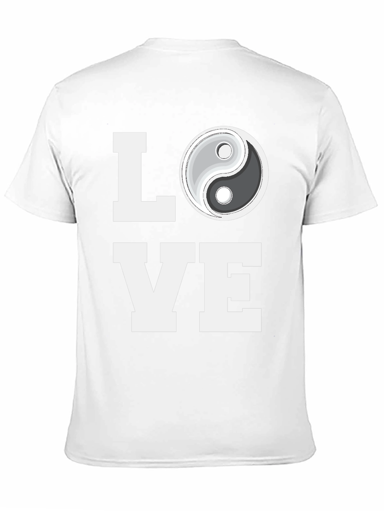 Yin Yang Love Graphic Tee - Trendy Black T-Shirt
