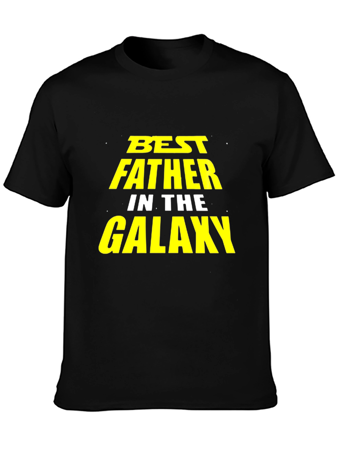 Best Father in the Galaxy T-Shirt - Black