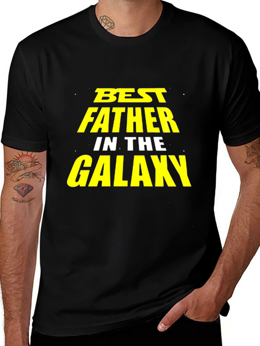 Best Father in the Galaxy T-Shirt - Black