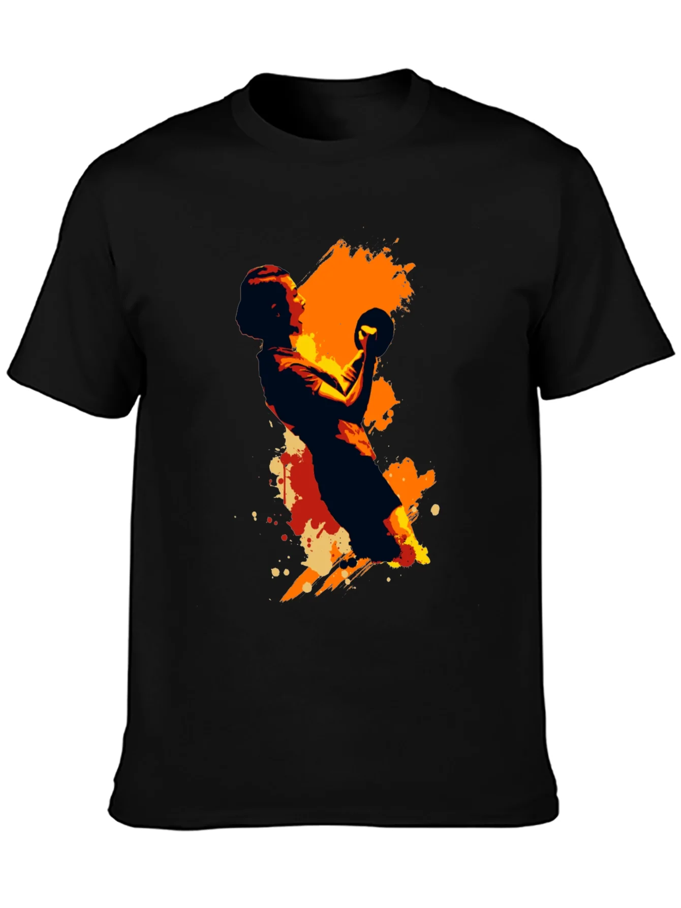Handball Graphic Tee - Black Unisex T-Shirt