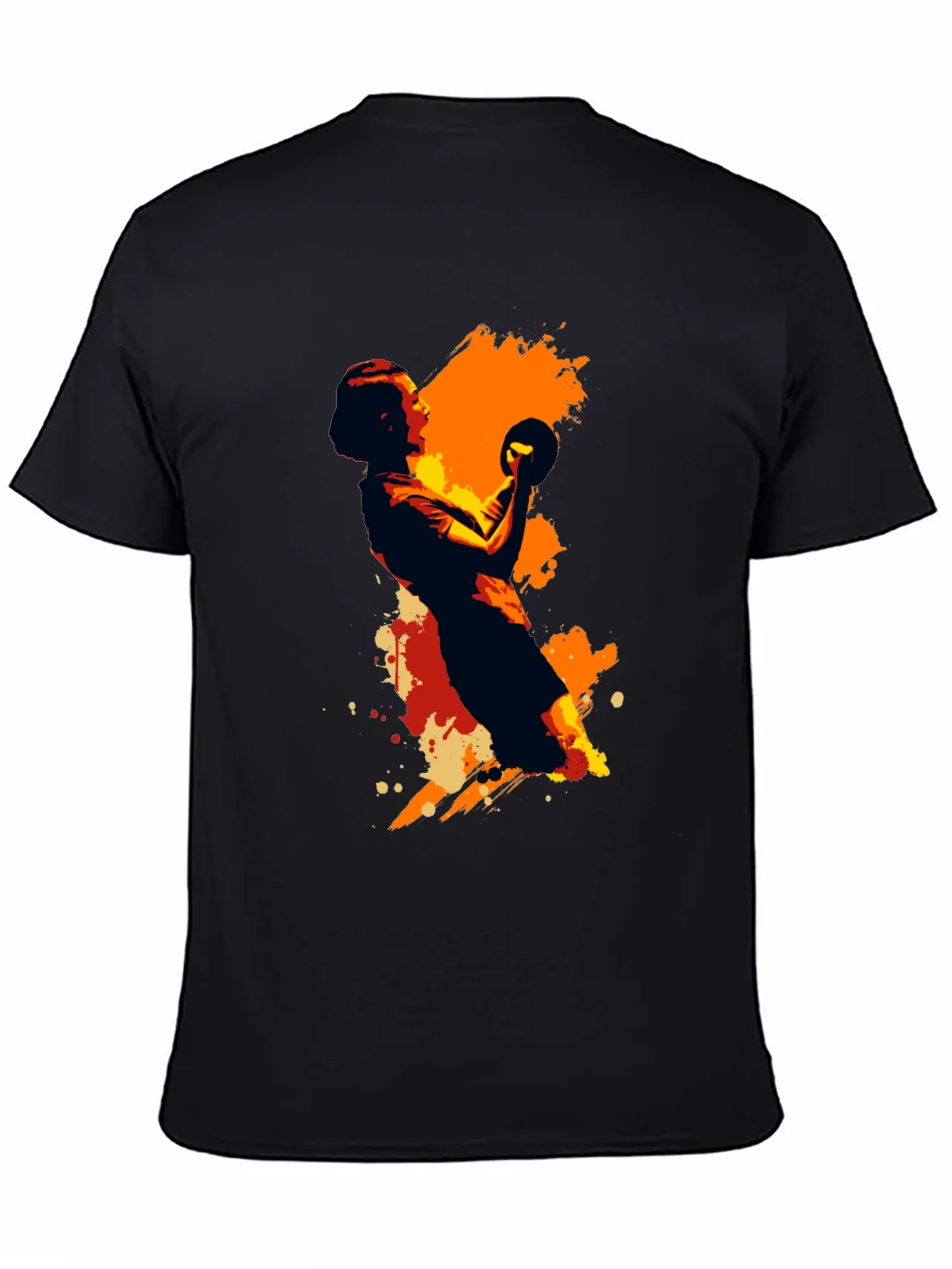 Handball Graphic Tee - Black Unisex T-Shirt
