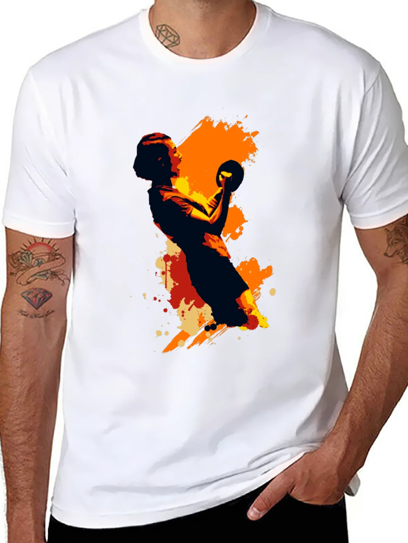 Handball Graphic Tee - Black Unisex T-Shirt
