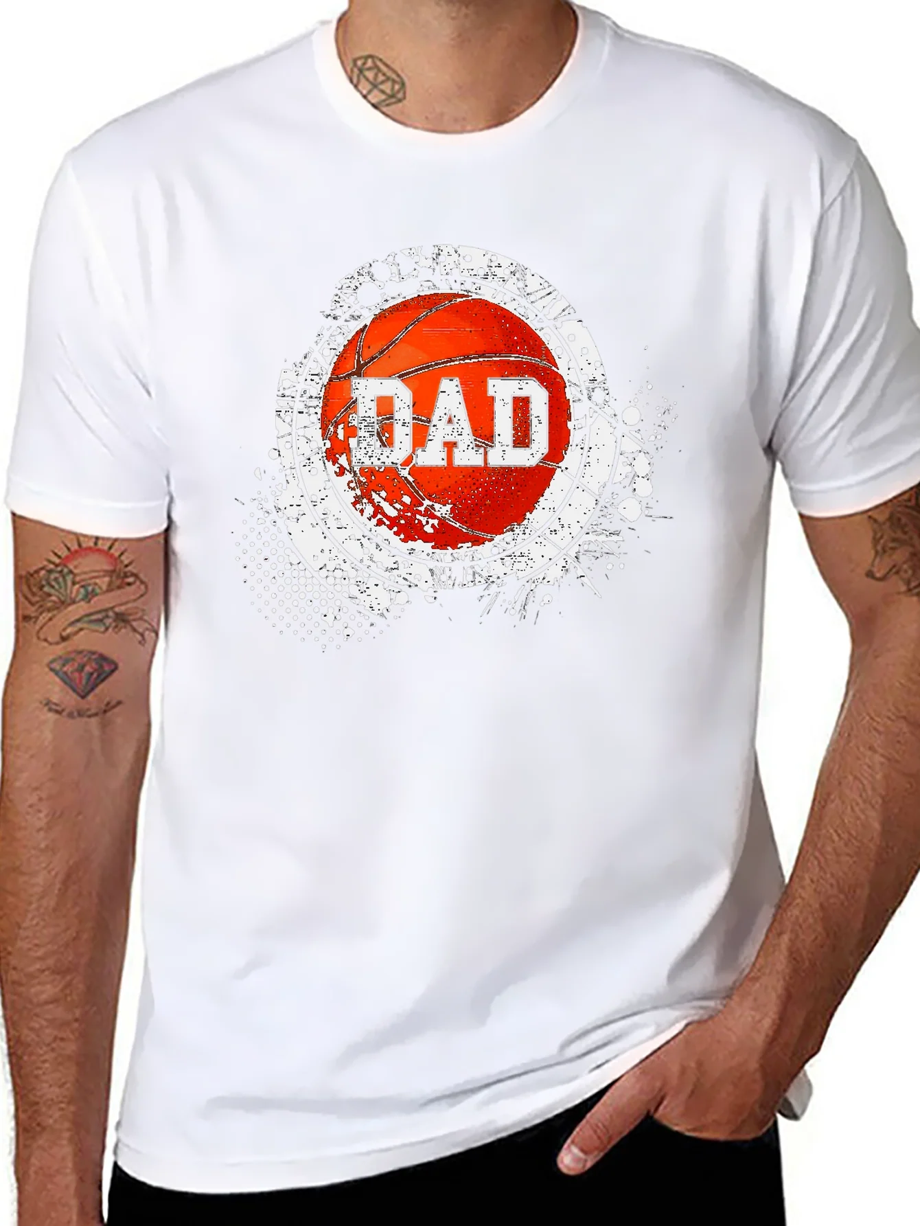 Dad Basketball Graphic T-Shirt
