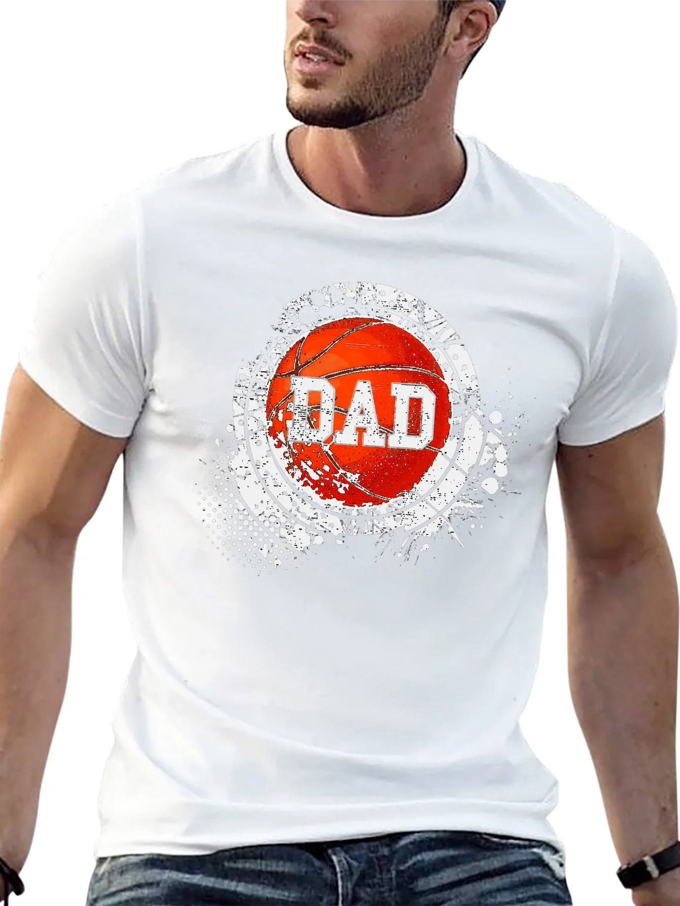Dad Basketball Graphic T-Shirt
