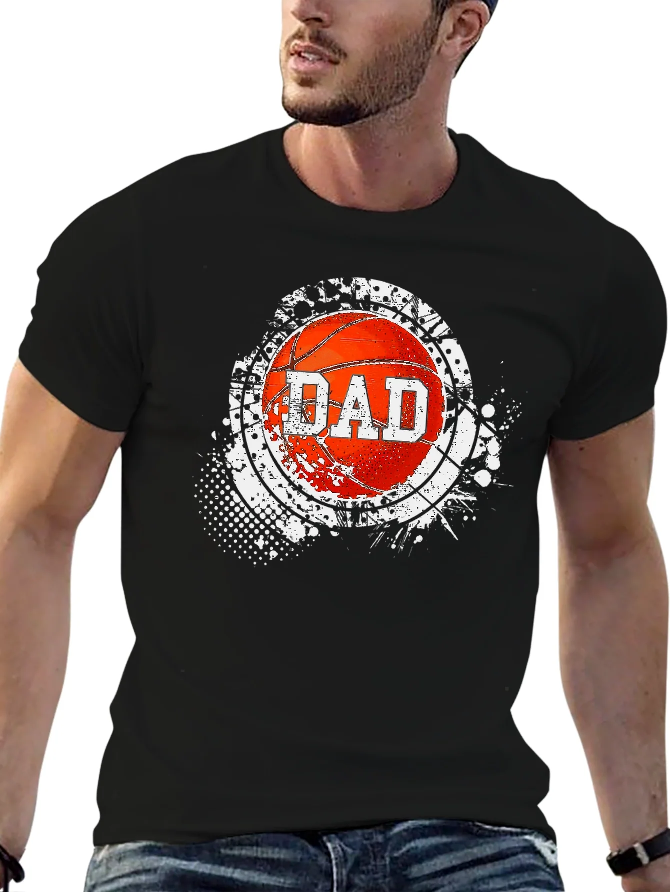 Dad Basketball Graphic T-Shirt