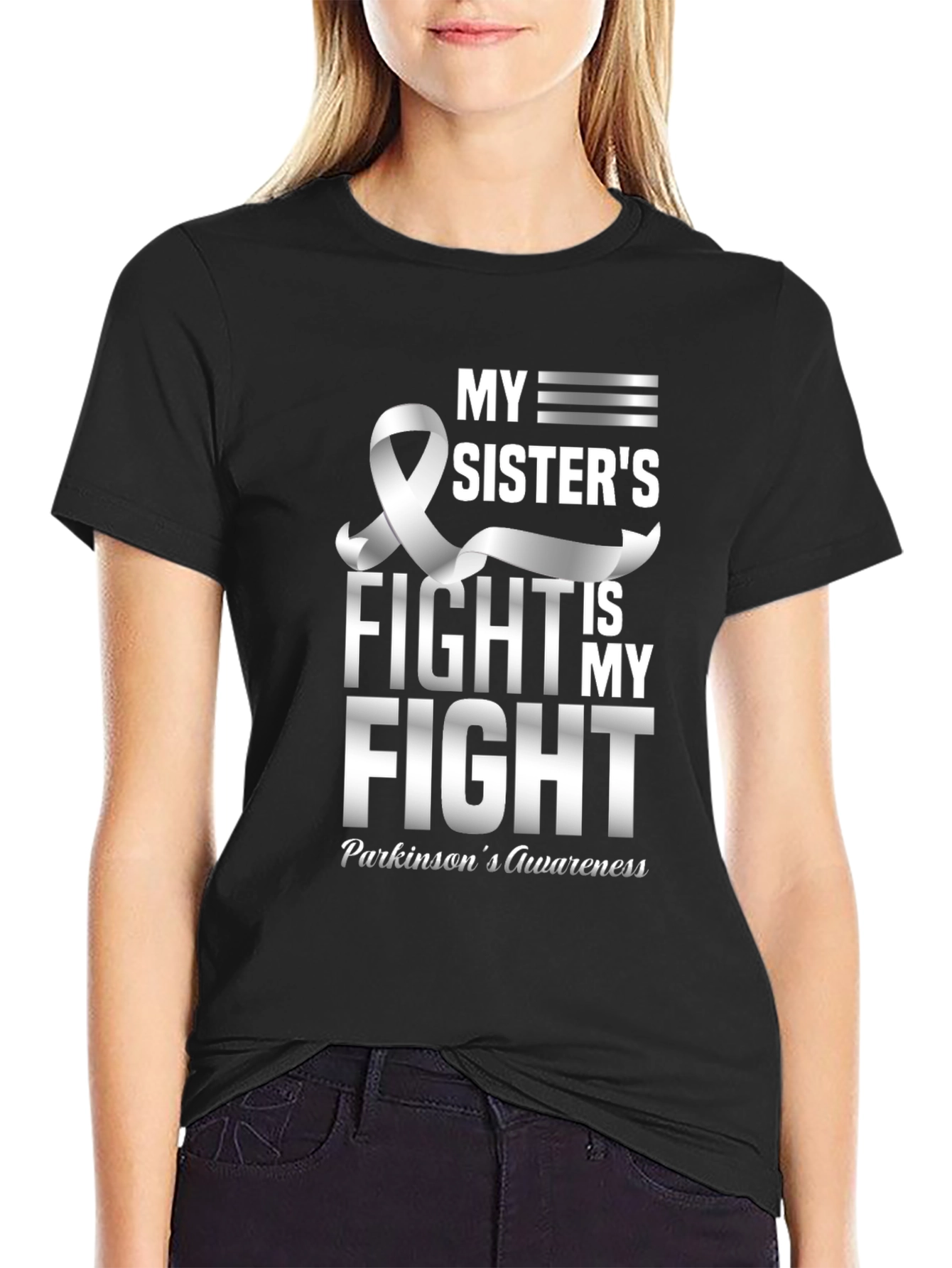 Parkinsons Awareness T-Shirt - My Sisters Fight