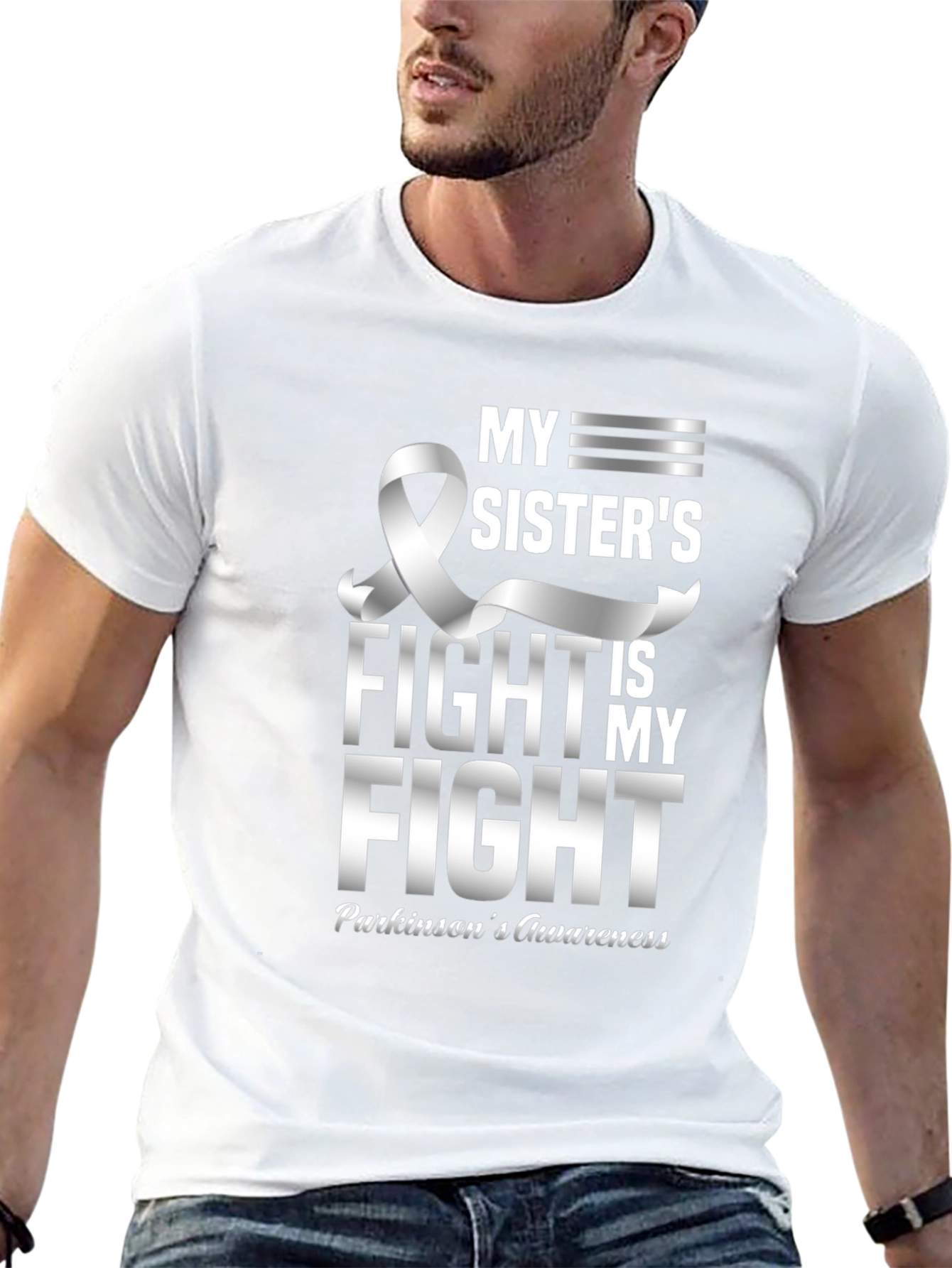 Parkinsons Awareness T-Shirt - My Sisters Fight