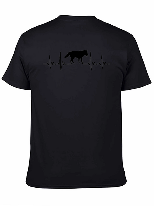Wolf Heartbeat T-Shirt - Animal Lover Tee