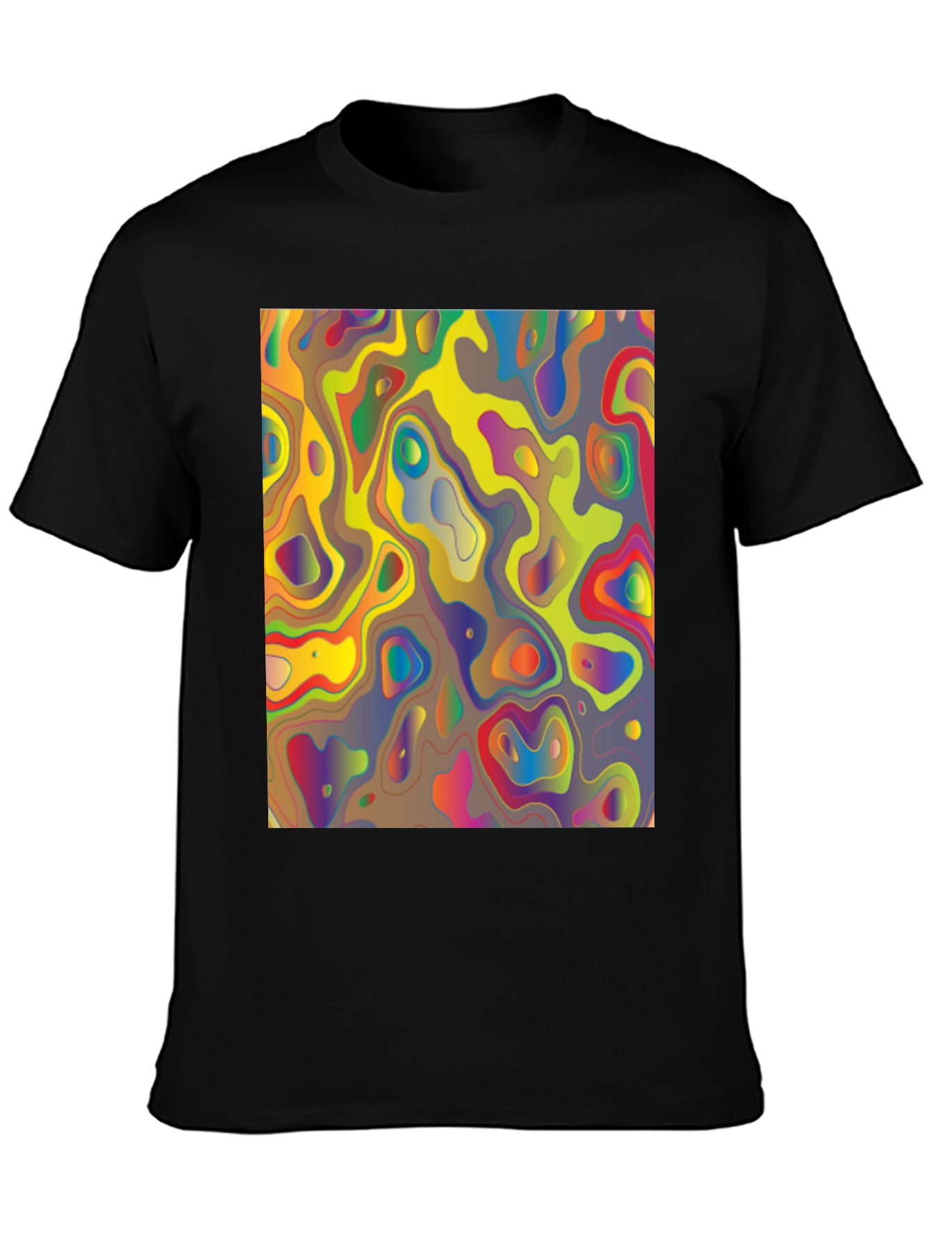 Abstract Art Graphic Tee - Modern Style