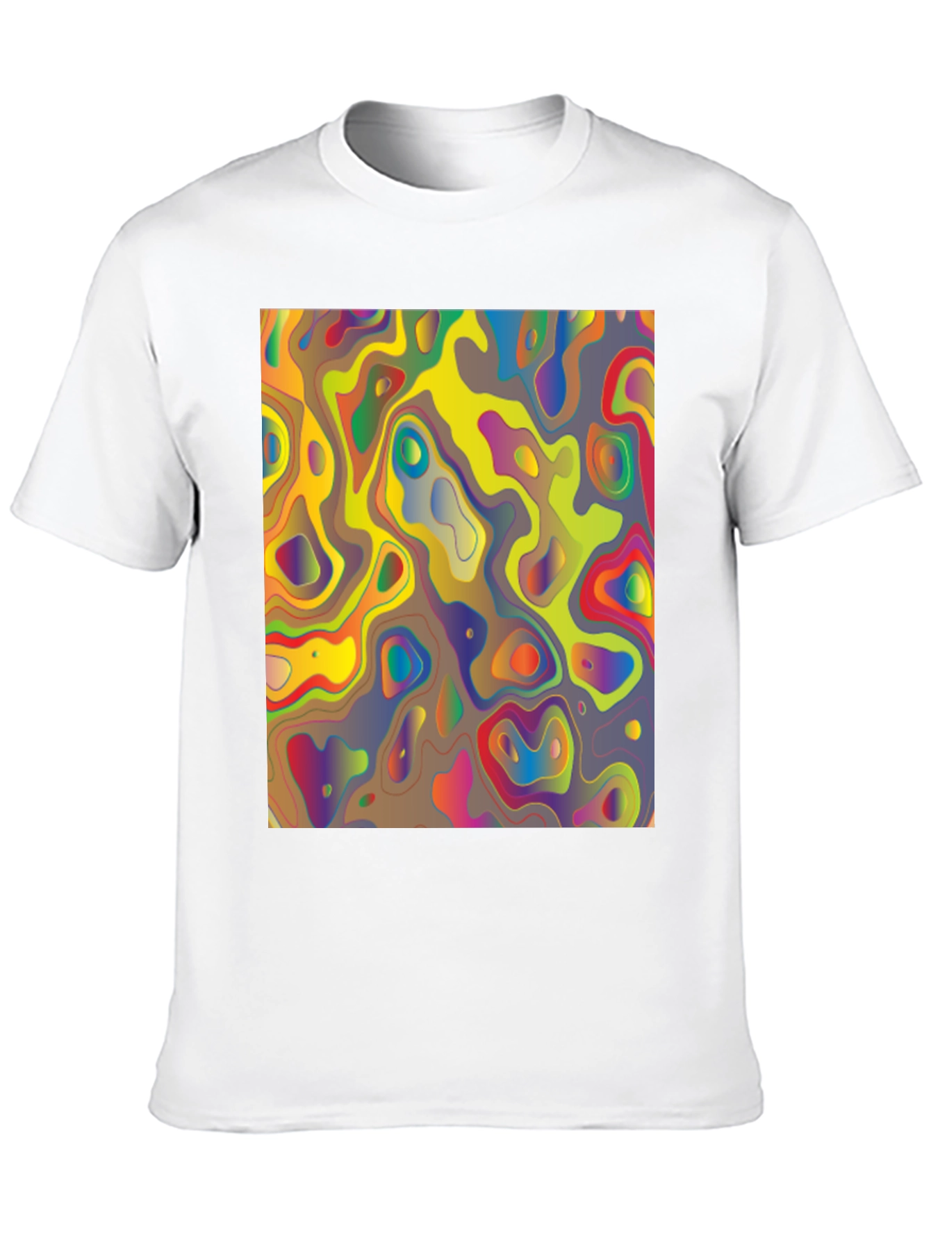 Abstract Art Graphic Tee - Modern Style