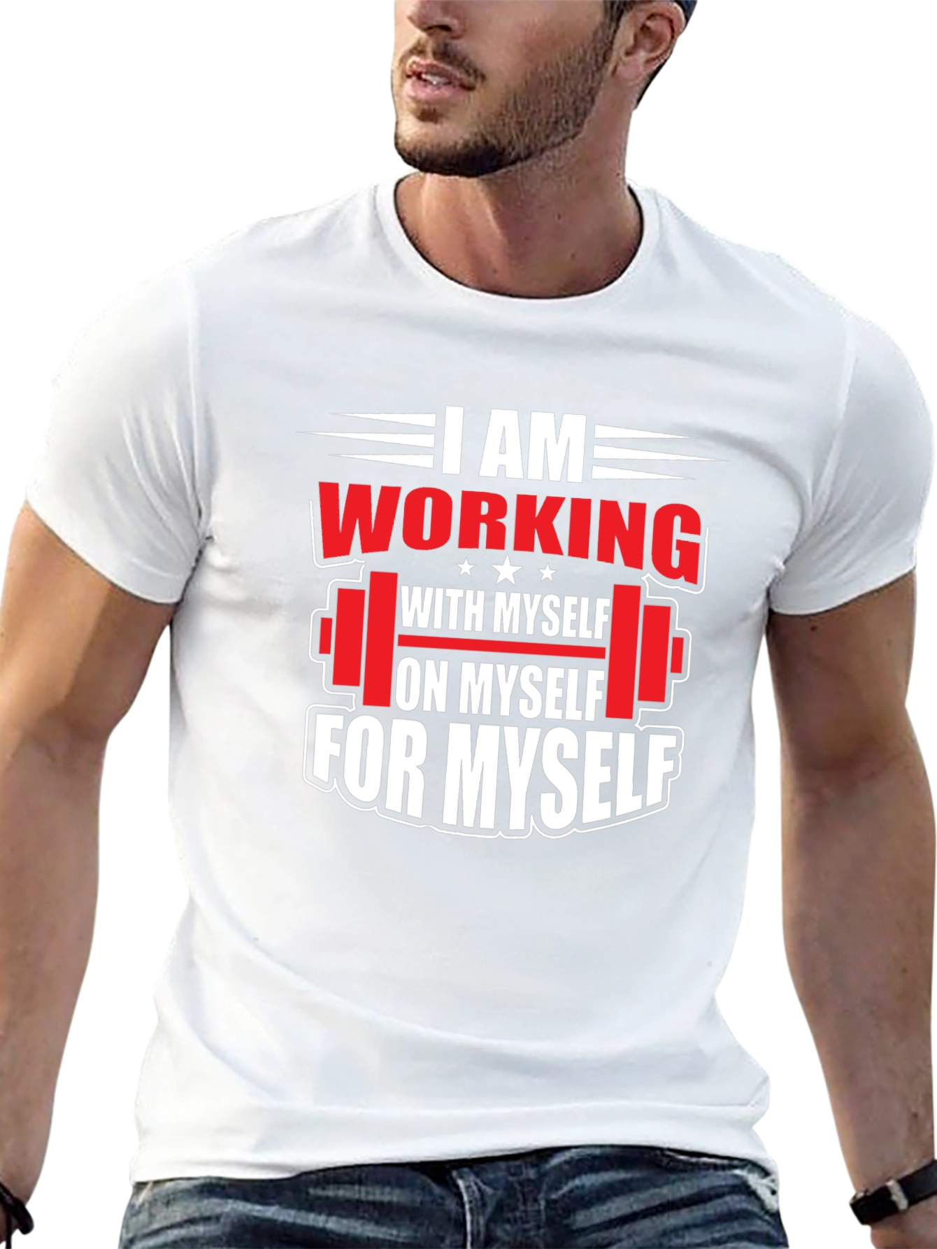 Gym Motivation T-Shirt: Working On Myself