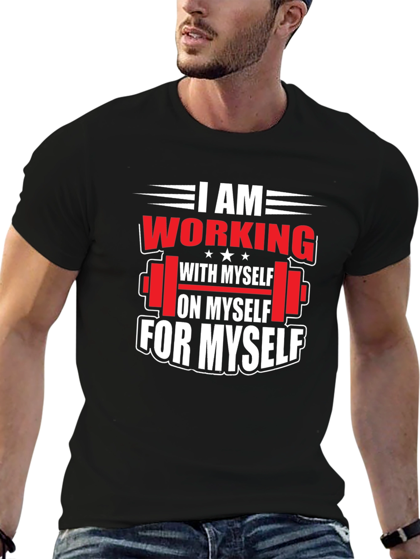 Gym Motivation T-Shirt: Working On Myself