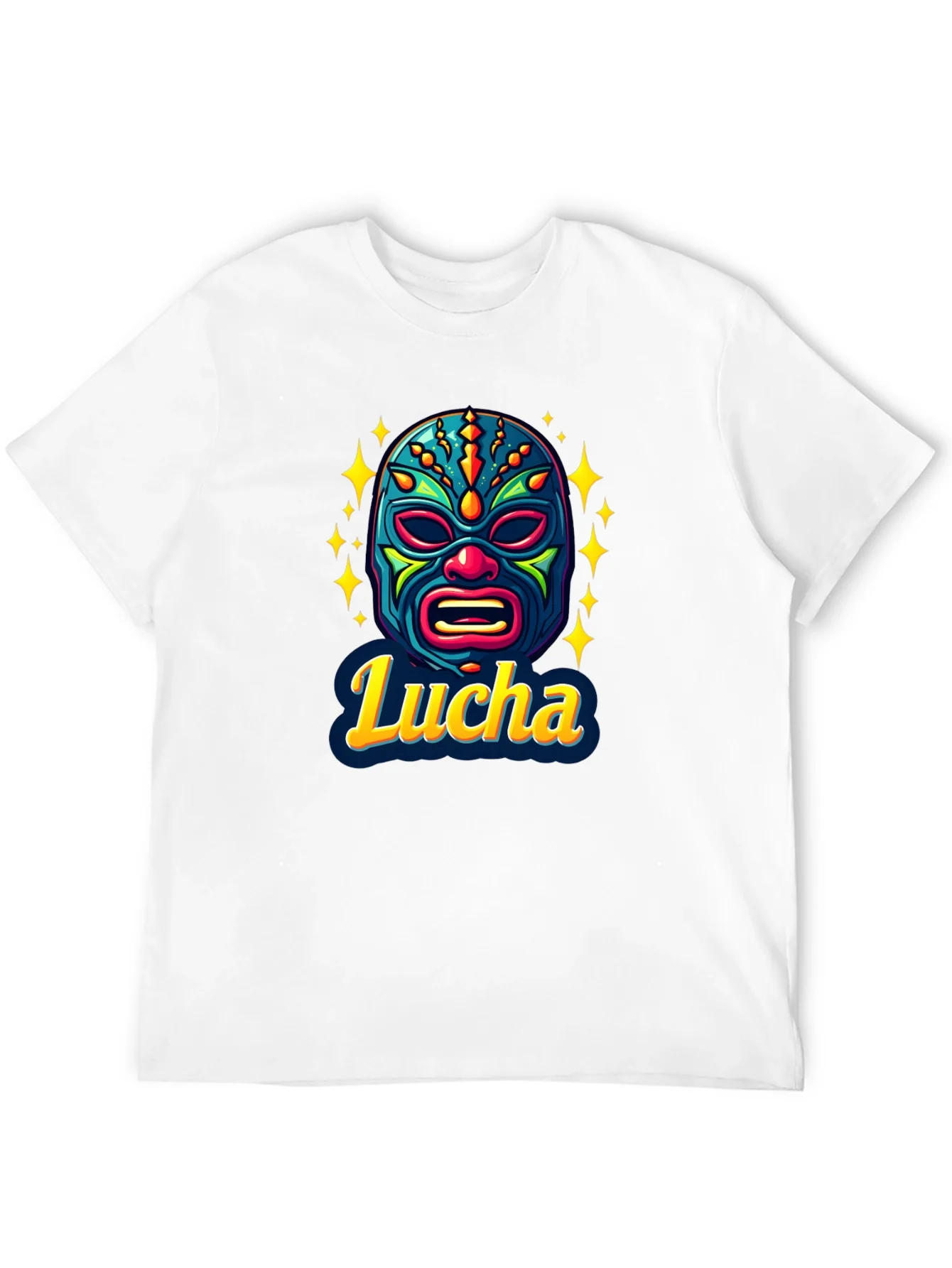 Lucha Libre Mask Graphic T-Shirt