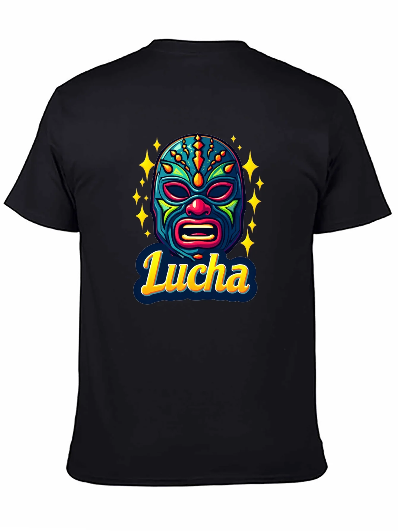 Lucha Libre Mask Graphic T-Shirt