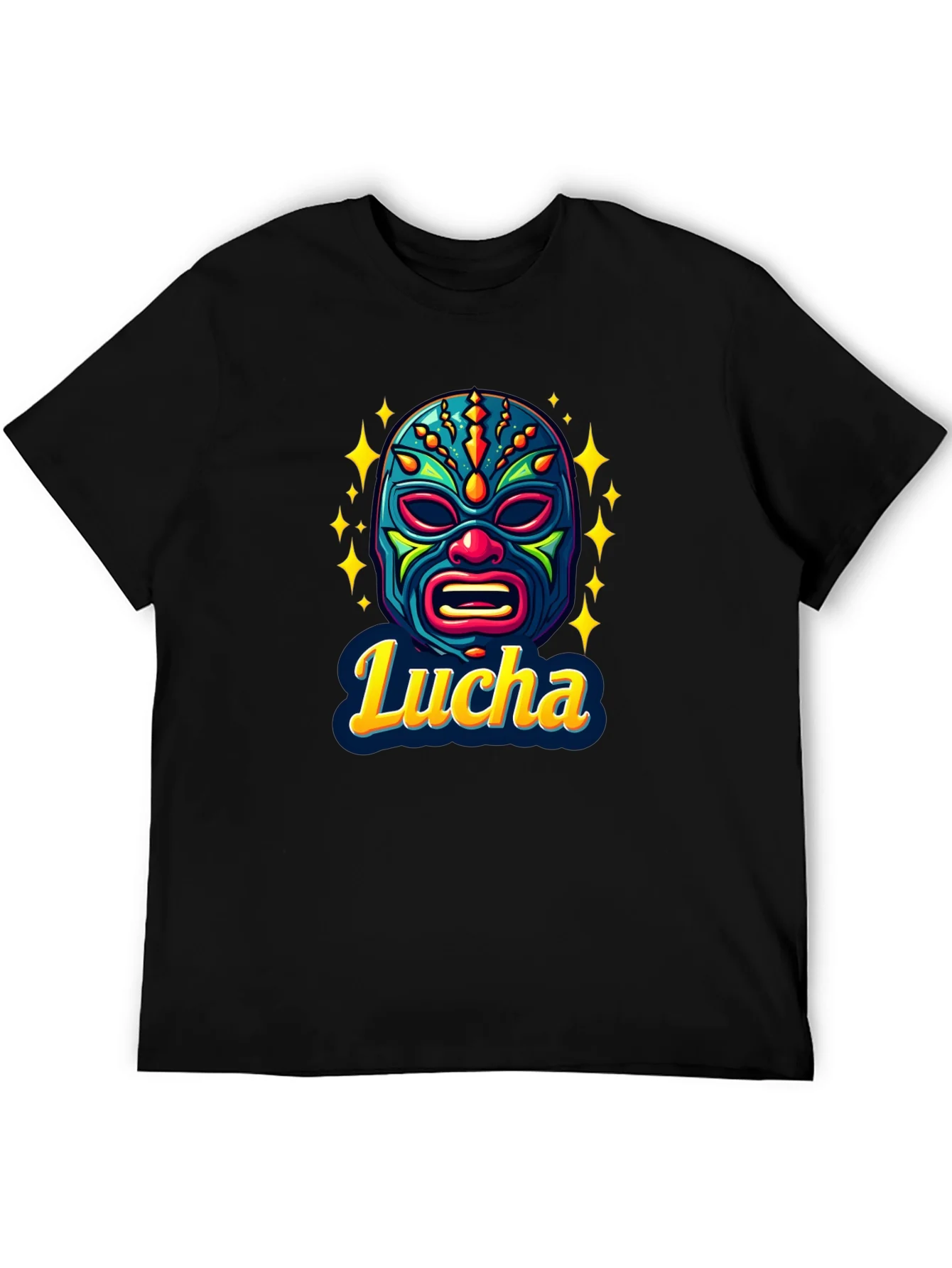 Lucha Libre Mask Graphic T-Shirt